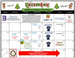 December Activities Calendar!